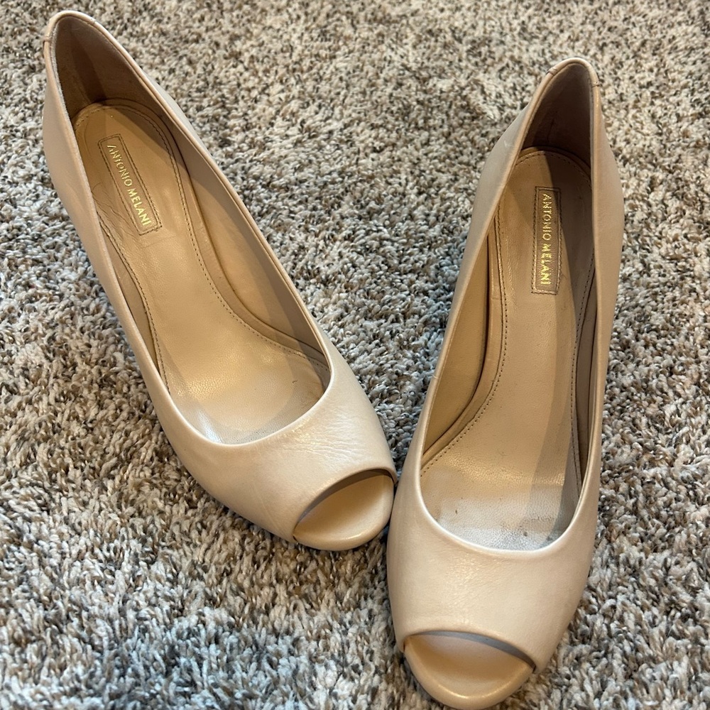 Antonio Melani nude Peep Toe Heels